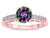 Star K Round 7mm Rainbow Mystic Topaz Channel Set Engagement Promise Ring - 316906B45