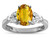 Star K Oval 8x6 Genuine Citrine Marquee Design Engagement Promise Ring - 316655AF45