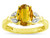 Star K Oval 8x6 Genuine Citrine Marquee Design Engagement Promise Ring - 316655AF45