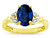 Star K Oval 8x6 Created Sapphire Marquee Design Engagement Promise Ring - 316659AF7