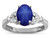 Star K Oval 8x6 Created Star Sapphire Marquee Design Engagement Promise Ring - 316663AP9