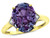 Star K Large Oval 12x10 Simulated Alexandrite 3 Stone Trillion Setting Ring - 316239B55
