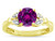 Star K Round 7mm Genuine Rhodolite Marquee Design Promise Engagement Ring - 316728B7