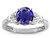 Star K Round 7mm Genuine Iolite Marquee Design Promise Engagement Ring - 316724P9