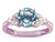 Star K Round 7mm Genuine Sky Blue Topaz Marquee Design Promise Engagement Ring - 316722B85