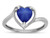 Star K Created Star Sapphire Heart Bypass Love Knot Promise Ring - 316180W45