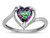 Star K Heart Mystic Rainbow Topaz Bypass Love Knot Promise Ring - 316173P7