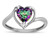 Star K Heart Mystic Rainbow Topaz Bypass Love Knot Promise Ring - 316173B85