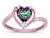 Star K Heart Mystic Rainbow Topaz Bypass Love Knot Promise Ring - 316173B85
