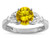 Star K Round 7mm Genuine Citrine Marquee Design Promise Engagement Ring - 316747AP7