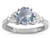 Star K Round 7mm Genuine Aquamarine Marquee Design Promise Engagement Ring - 316744AP75