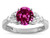 Star K Round 7mm Simulated Pink Tourmaline Marquee Design Promise Engagement Ring - 316754AP8