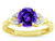 Star K Round 7mm Genuine Amethyst Marquee Design Promise Engagement Ring - 316741AF8