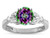 Star K Round 7mm Rainbow Mystic Topaz Marquee Design Promise Engagement Ring - 316760W85