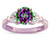 Star K Round 7mm Rainbow Mystic Topaz Marquee Design Promise Engagement Ring - 316760AF9
