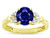 Star K Round 7mm Created Sapphire Marquee Design Promise Engagement Ring - 316751AF5