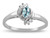 Star K Small Oval 5x3mm Genuine Sky Blue Topaz Bypass Ring - 316093A85