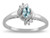 Star K Small Oval 5x3mm Genuine Sky Blue Topaz Bypass Ring - 316093A85