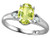 Star K Oval 8x6 Genuine Lemon Quartz Love Promise Ring - 314543AP4