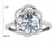 Star K Large Oval 12x10mm Genuine Sky Blue Topaz Love Knot Big Stone Ring - 314428P85