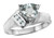 Star K Aquamarine Trillion 7mm Contemporary Designer Ring - 314410AF7
