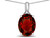 Star K Expressions Large 12x10mm Oval Genuine Garnet Pendant Necklace - 313802A