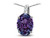 Star K Oval 8x6 Simulated Alexandrite Journey Pendant Necklace - 313629W