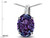 Star K Oval 8x6 Simulated Alexandrite Journey Pendant Necklace - 313629AF