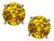 Star K Classic Round 6mm Genuine Citrine Four Prong Stud Earrings - 313664AP