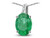 Star K Oval 8x6 Genuine Emerald Journey Pendant Necklace - 313594P