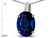 Star K Oval 9x7 Created Sapphire Journey Pendant Necklace - 313562A