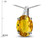 Star K Oval 8x6 Genuine Citrine Journey Pendant Necklace - 313601A