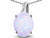 Star K 14k Gold Oval 9x7 Genuine Opal Journey Pendant Necklace - 313569A