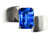 Tommaso Design Octagon Cut Created Blue Sapphire 8x6mm Solitaire Ring - 22775B85