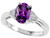 Tommaso Design Genuine Amethyst Ring - 23189B65