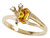 Tommaso Design Oval 6x4mm Genuine Citrine Ring - 23157B75
