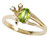 Tommaso Design Oval 6x4mm Genuine Peridot Ring - 23158A55