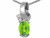 Tommaso Design Oval 8x6 mm Genuine Peridot Pendant Necklace - 23111A