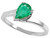 Tommaso Design Genuine Emerald Ring - 23229B9