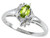 Tommaso Design Oval 5x3 mm Genuine Peridot Ring - 23947B6