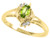 Tommaso Design Oval 5x3 mm Genuine Peridot Ring - 23947B6