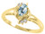 Tommaso Design Genuine Aquamarine Ring - 23948B85