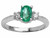 Tommaso Design Genuine Oval Emerald Engagement Ring - 24306A85