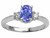 Tommaso Design Oval 7x5mm Genuine Tanzanite Engagement Ring - 24307A85