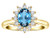 Tommaso Design Oval 7x5 mm Genuine Blue Topaz Ring - 24169B75