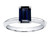Tommaso Design 8x6mm Emerald Cut Genuine Sapphire Solitaire Engagement Ring - 23089A7