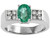 Tommaso Design Genuine Emerald Ring - 23009B8
