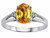 Tommaso Design Oval 8x6 mm Genuine Citrine Ring - 21703B55