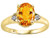 Tommaso Design Oval 9x7 mm Genuine Citrine Ring - 21688B8