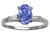Tommaso Design Oval 7x5 mm Genuine Tanzanite Engagement Ring - 21610A85